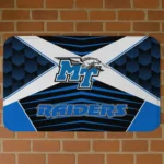 Middle Tennessee Blue Raiders Techno Camo Blue Black Doormat