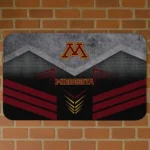 Minnesota Golden Gophers Chevron Points Maroon Black Doormat