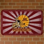 Minnesota Golden Gophers Helmet Centerpiece Maroon Doormat