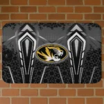Missouri Tigers Graphic Stripes Black Doormat