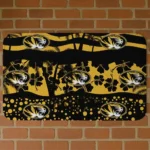 Missouri Tigers Palm Silhouette Black Doormat
