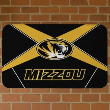 Missouri Tigers Techno Camo Black Doormat