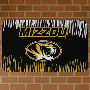 Missouri Tigers Vertical Flow Black Doormat
