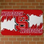 NC State Wolfpack Plate Rip Red Doormat
