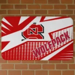 NC State Wolfpack Sharp Flash Red Doormat
