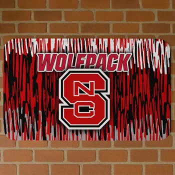 NC State Wolfpack Vertical Flow Red Doormat