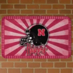 Nebraska Cornhuskers Helmet Centerpiece Red Doormat