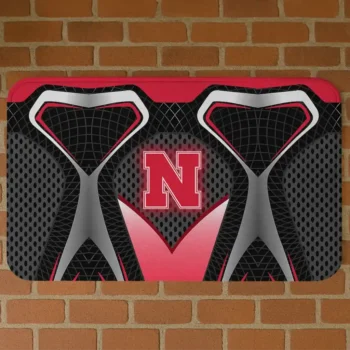 Nebraska Cornhuskers Torso Pattern Black Crocs Doormat
