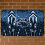 Nevada Wolf Pack Graphic Stripes Blue Doormat
