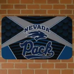 Nevada Wolf Pack Techno Camo Blue Black Doormat