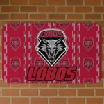 New Mexico Lobos Bolt Row Red Doormat