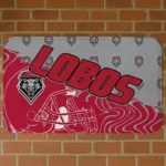 New Mexico Lobos Football Pride Red Doormat