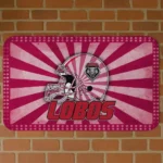 New Mexico Lobos Helmet Centerpiece Red Doormat