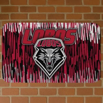 New Mexico Lobos Vertical Flow Red Doormat