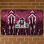 New Mexico State Aggies Graphic Stripes Crimson Doormat