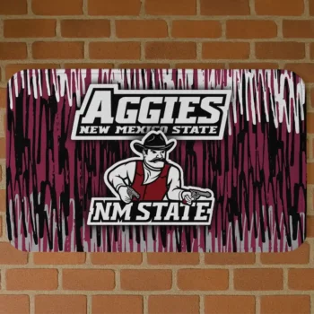 New Mexico State Aggies Vertical Flow Crimson Doormat