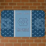 North Carolina Tar Heels Chevron Stack Light Blue Doormat