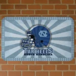 North Carolina Tar Heels Helmet Centerpiece Light Blue Doormat