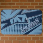 North Carolina Tar Heels Sharp Flash Light Blue Doormat