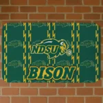 North Dakota State Bison Bolt Row Green Doormat