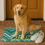 north-dakota-state-bison-chevron-geometrics-green-doormat-best-selling.webp