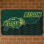 north-dakota-state-bison-tribal-detailing-green-black-doormat-best-selling.webp