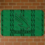 North Texas Mean Green Bolt Row Green Doormat