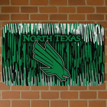 North Texas Mean Green Vertical Flow Green Doormat