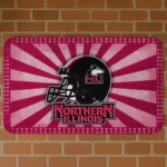 Northern Illinois Huskies Helmet Centerpiece Red Doormat