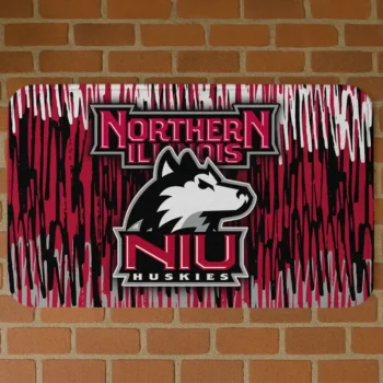 Northern Illinois Huskies Vertical Flow Red Doormat