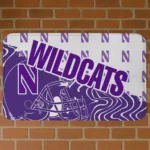 Northwestern Wildcats Football Pride Purple Doormat