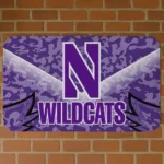 northwestern-wildcats-layered-lines-purple-doormat-best-selling.webp