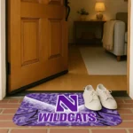 northwestern-wildcats-layered-lines-purple-doormat-best-selling.webp