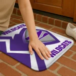 northwestern-wildcats-ninja-mesh-purple-doormat-best-selling.webp