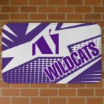 northwestern-wildcats-sharp-flash-purple-doormat-best-selling.webp