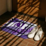 northwestern-wildcats-sharp-flash-purple-doormat-best-selling.webp