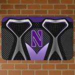 Northwestern Wildcats Torso Pattern Doormat