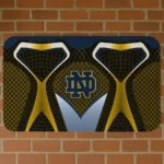 Notre Dame Fighting Irish Torso Pattern Yellow Crocs Doormat