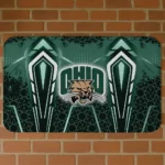 Ohio Bobcats Graphic Stripes Green Doormat