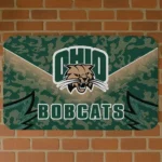 Ohio Bobcats Layered Lines Green Doormat