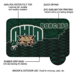 ohio-bobcats-tribal-detailing-green-black-doormat-best-selling.webp