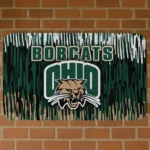 Ohio Bobcats Vertical Flow Green Doormat