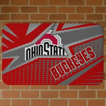 Ohio State Buckeyes Sharp Flash Scarlet Doormat