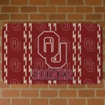 Oklahoma Sooners Bolt Row Crimson Doormat