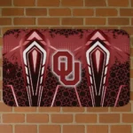 Oklahoma Sooners Graphic Stripes Crimson Doormat
