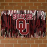 Oklahoma Sooners Vertical Flow Crimson Doormat