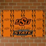 Oklahoma State Cowboys Bolt Row Orange Doormat
