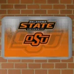 Oklahoma State Cowboys Pixel Blur Orange Doormat