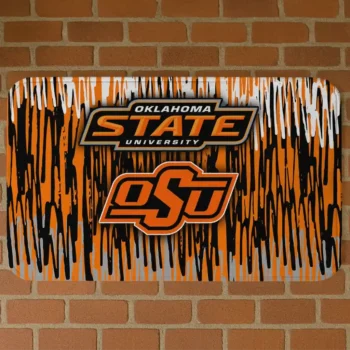Oklahoma State Cowboys Vertical Flow Orange Doormat
