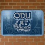 Old Dominion Monarchs Pixel Blur Blue Doormat